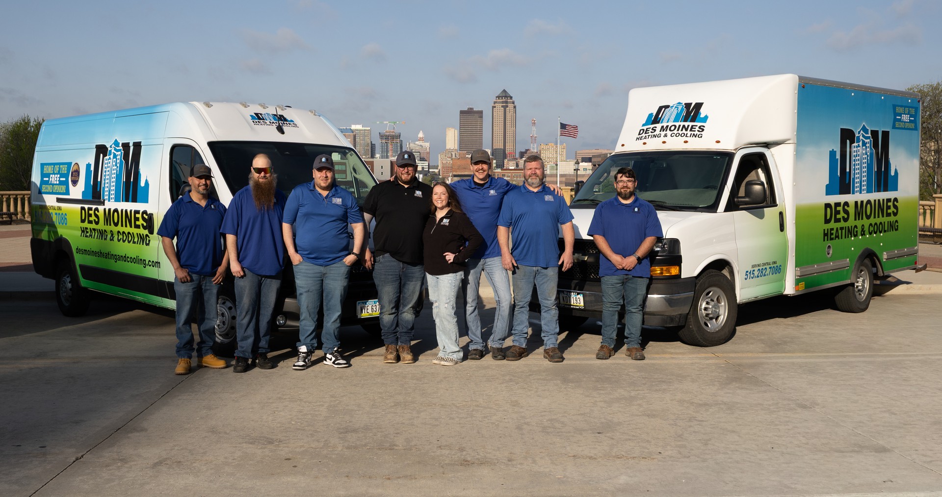 Des Moines Heating & Cooling service van